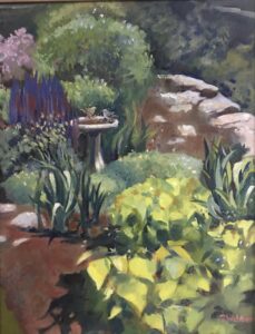 14 X 18" Oil Painting By Rosemary Webber; $$325 Healthy Habitat Garden