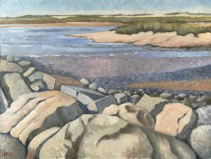 Cathy Ciardiello Low Tide From The Jetty Oil 24x18 500