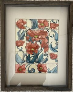Dee Mozzochi, Poppies A La Art Nouveau, WC, 11x15, 235
