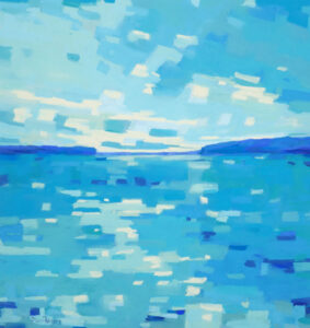 Diana Rogers Summer Blues On The Bay Pastel 14x13 575
