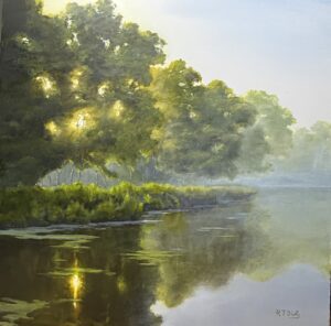 Dietz Robert Mid Summer Morning Haze Oil 25x25 1600