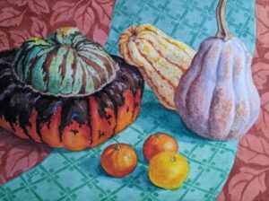Elizabeth Hundt Scott Large Medium Small Watercolor 18x15 450