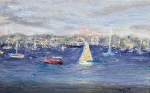 Rob Vercillo Newport Harbor Oil 6x9” $155.00
