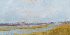 Nancy Schroeder, Saybrook Overlook #1, Oil, 12x6, 550