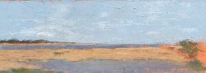 Nancy Schroeder, Saybrook Overlook #2, Oil, 15.5x5, 550