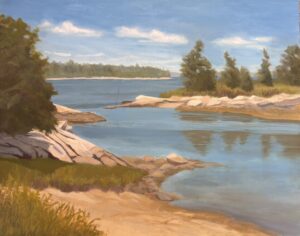 Robin Hammeal Urban Quiet Inlet Oil 16 X 20 625