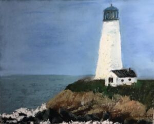 Barbara Segen Gould The Old Lighthouse 8x10 Pastel 125