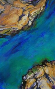 Denise Casey Water Flows Rock Remains Acrylic 20 X 14 350