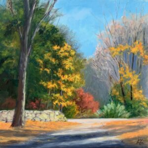 Lorraine Yurkewicz Last Splash Of Autumn Oil 12x12 500
