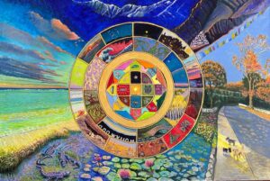 Lucretia Bingham My Life As A Mandala Oil 24x36 35001