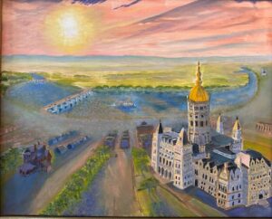 LucretiaBinghamHartfordCapitol Oil 16x24 4501