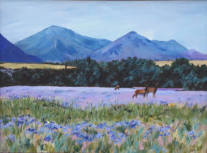 Ceal Swift, Watertown Elk, 18x24 Acrylic, $900