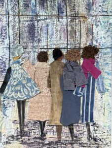 Marianne Dietz, Out On The Town, Mixed Media, 20x24, 400